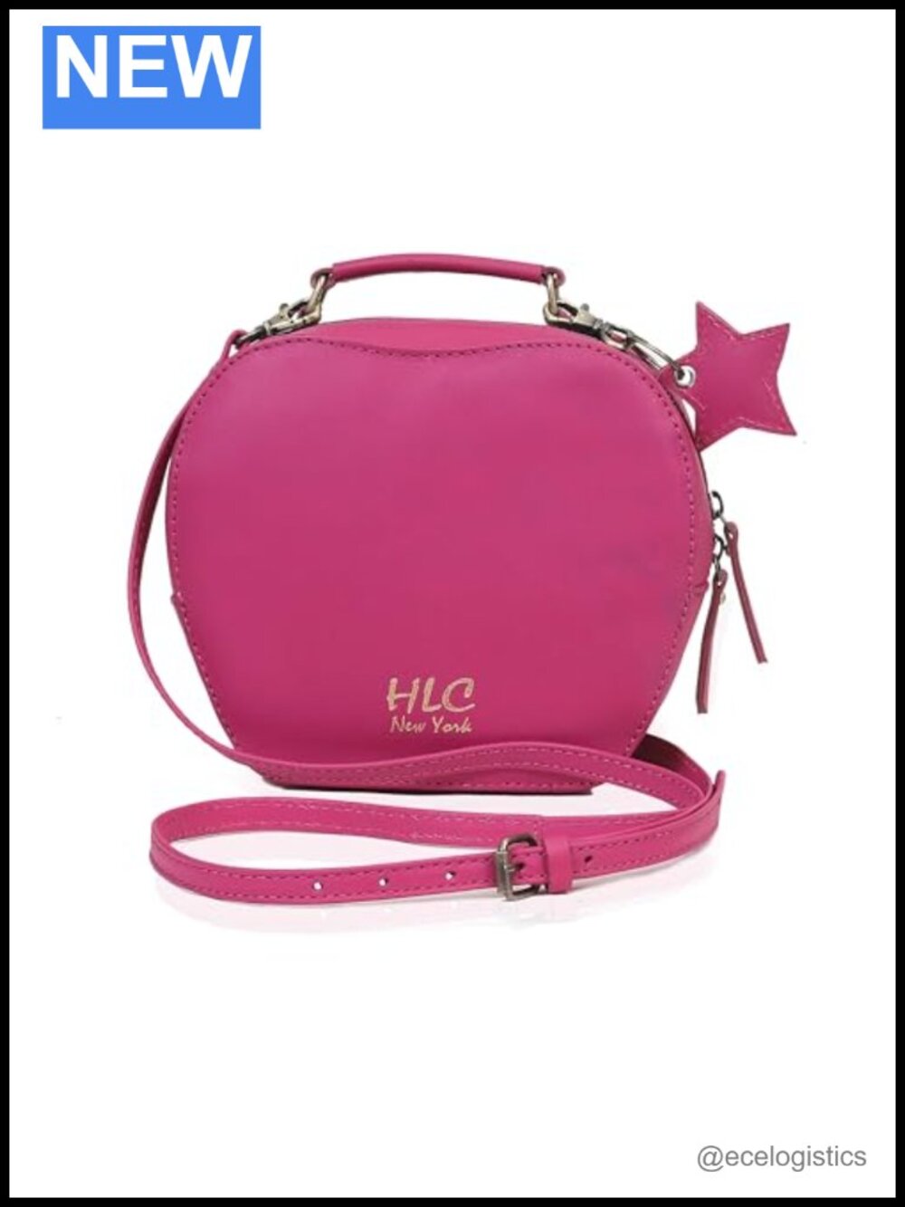 Leather Crossbody Bag for Women Trendy Apple Design Adjustable Strap Purse